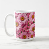Retro-Rosa-Blumen-Daisy-Muster Kaffeetasse (Links)