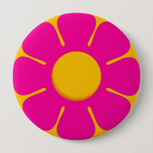 RETRO rosa Blumen-Rucksack-Buttonknöpfe Button