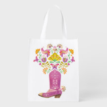 Retro Rosa Blumenkohl Cowboy Kofferraum, Lebensmit