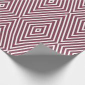 Retro-Rosa-Diamantmuster Geschenkpapier (Ecke)