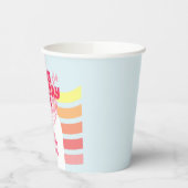 Retro Rosa Disco Ball in meinem Party Pappbecher (Links)