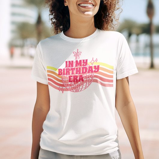 Retro Rosa Disco Ball in meinem Party T-Shirt