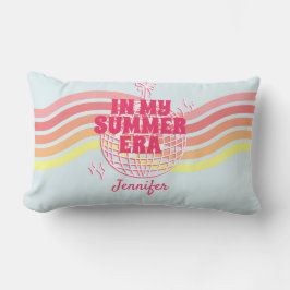 Retro Rosa Disco Ball in meiner Sommerzeit Lendenkissen