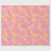 Retro Rosa Farben Amorphe Formen Kunstmuster Geschenkpapier (Flach)
