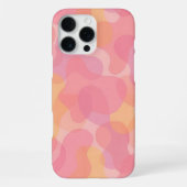 Retro Rosa Farben Amorphe Formen Kunstmuster iPhone Hülle (Rückseite)