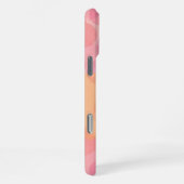 Retro Rosa Farben Amorphe Formen Kunstmuster iPhone Hülle (Rechte Seite)
