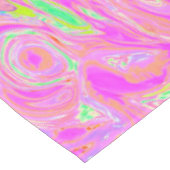 Retro Rosa, Gelb und Magenta Abstrakte Kunst, Dich Tischdecke (Schrägansicht)