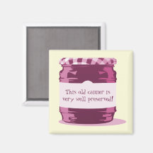 Retro Rosa Gelee-Einmachglas Heim-Einmach-Humor Kü