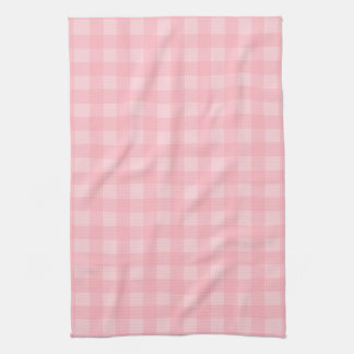 Retro rosa Gingham-karierter Muster-Hintergrund Geschirrtuch