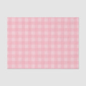 Retro rosa Gingham-karierter Muster-Hintergrund Seidenpapier (Vorderseite)