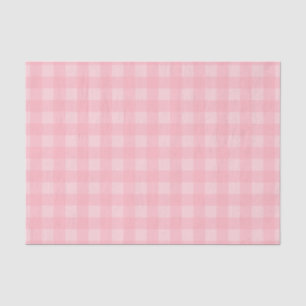 Retro rosa Gingham-karierter Muster-Hintergrund Seidenpapier