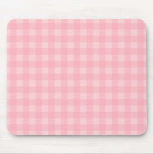 Retro-Rosa-Gingham-Karomuster-Hintergrund Mousepad