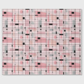 Retro rosa Gitter-und Geschenkpapier (Flach)