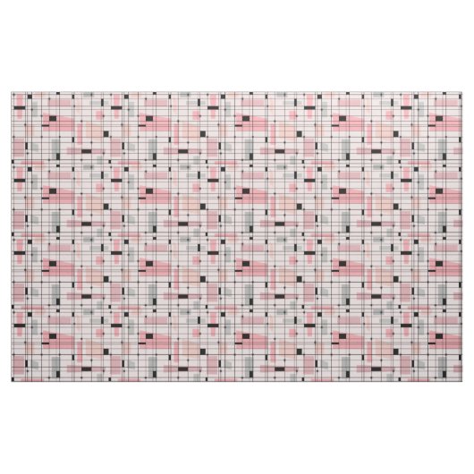Retro rosa Gitter-und Stoff (Yard (91,4 cm))