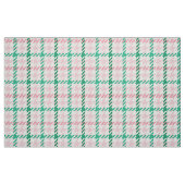 Retro-rosa-grünes Hahnentrittmuster kariertes Must Stoff (Fat Quarter (45,7 x 55,9 cm))