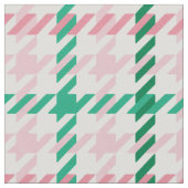 Retro-rosa-grünes Hahnentrittmuster kariertes Must Stoff (Nahaufnahme)