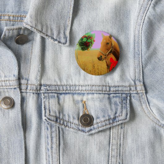 Retro Rosa Himmelskaffe Button (Beispiel)