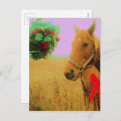 Retro Rosa Himmelskaffe Feiertagspostkarte (Vorne/Hinten)