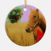 Retro Rosa Himmelskaffe Keramik Ornament (Vorne)