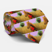 Retro Rosa Himmelskaffe Krawatte (Gerollt)