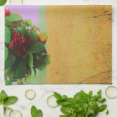 Retro Rosa Himmelskaffe Küchentuch (Gefaltet)