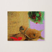 Retro Rosa Himmelskaffe Puzzle (Horizontal)