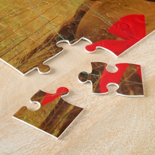 Retro Rosa Himmelskaffe Puzzle (Seite)