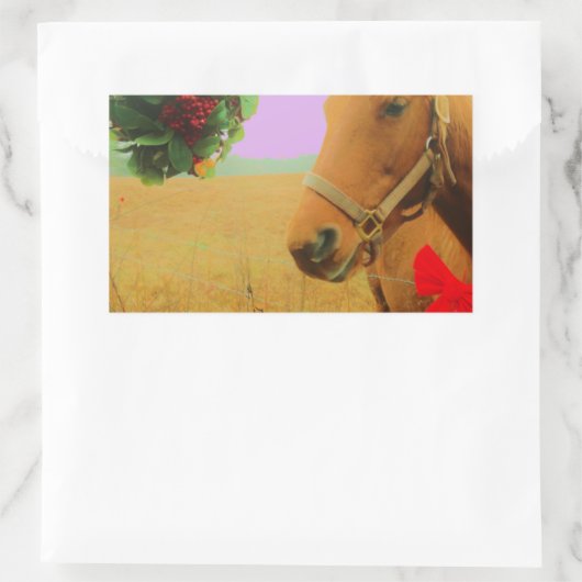 Retro Rosa Himmelskaffe Rechteckiger Aufkleber (Tasche)