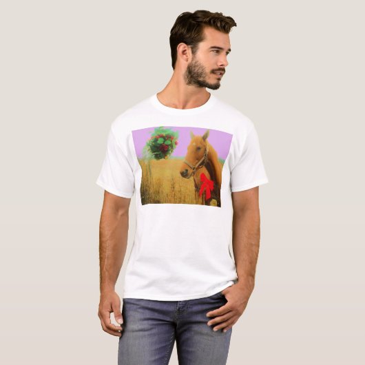 Retro Rosa Himmelskaffe T-Shirt (Vorne ganz)