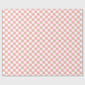 Retro-Rosa-Karo Geschenkpapier (Flach)