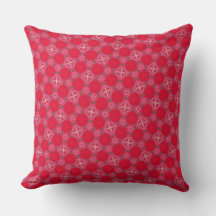 Retro-Rosa-Klee-Wurfkissen