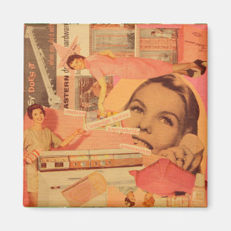 Retro-Rosa-Kollagenmagnet Magnet