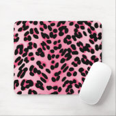 Retro rosa Leopard Print Mousepad (Mit Mouse)