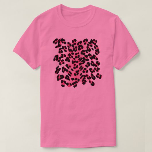 Retro rosa Leopard Print T-Shirt (Design vorne)