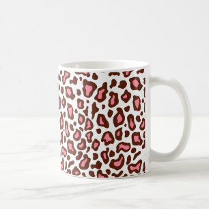 Retro-Rosa-Leoparden-Geburtstags-Kaffeetasse Gesch Kaffeetasse