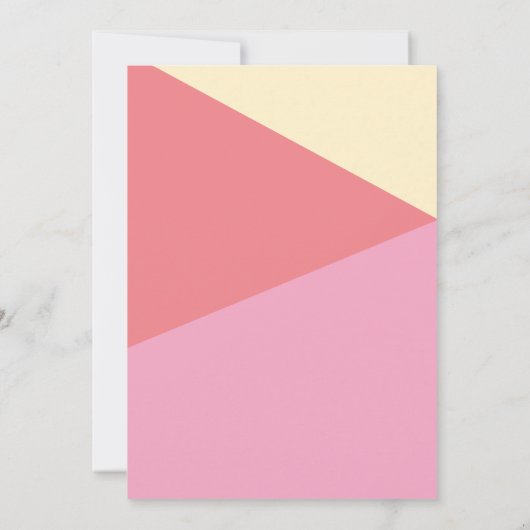 Retro-Rosa | Moderne Mädchen jeder Altersstufe Geb Einladung (Rückseite)