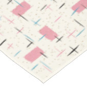 Retro rosa Muster-atomartischdecke Tischdecke (Schrägansicht)