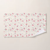 Retro rosa Muster-Tuch-atomarSet Badhandtuch Set (Handtuch)