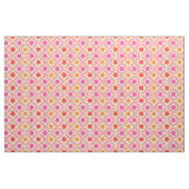 Retro Rosa Orange Blume auf Ogee Muster Stoff (Fat Quarter (45,7 x 55,9 cm))