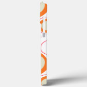 Retro Rosa Orange Chic Mädchenhaftes Muster Case-Mate iPhone Hülle (Rückseite / Links)