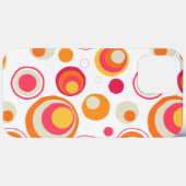 Retro Rosa Orange Chic Mädchenhaftes Muster Case-Mate iPhone Hülle (Rückseite (Horizontal))