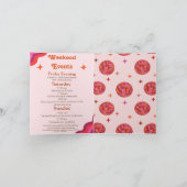 Retro Rosa Orange Festival del film Locarno Einladung (Innenseite)