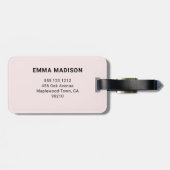 Retro-Rosa Orange Gepäckanhänger (Rückseite horizontal)