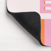Retro-Rosa Orange Mousepad (Ecke)