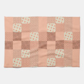 Retro Rosa Patchwork Geschirrtuch (Horizontal)