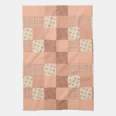 Retro Rosa Patchwork Geschirrtuch (Vertikal)