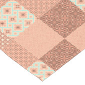 Retro Rosa Patchwork Kurzer Tischläufer (Ecke)