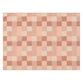 Retro Rosa Patchwork Tischdecke (Vorderseite (Horizontal))
