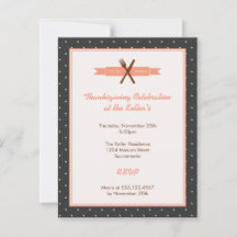 Retro rosa polka dots rahmen hostess dinner Party