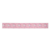 Retro rosa Pudel-Satin-Handwerks-Band Satinband (Vorderseite)